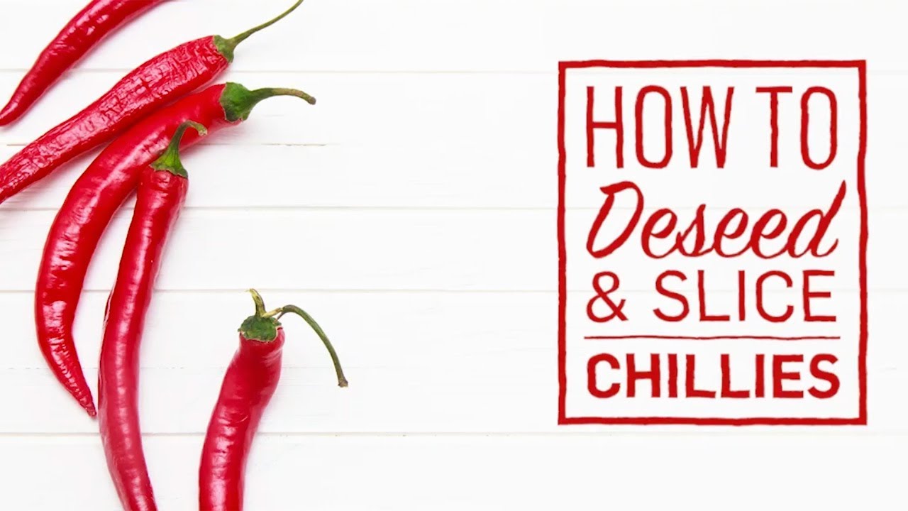 How to deseed and slice chillies