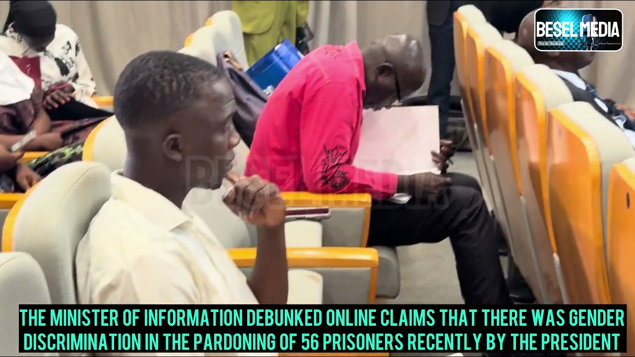 Information Minister dismissed online claims of discrimination on presidential pardon of prisoners.