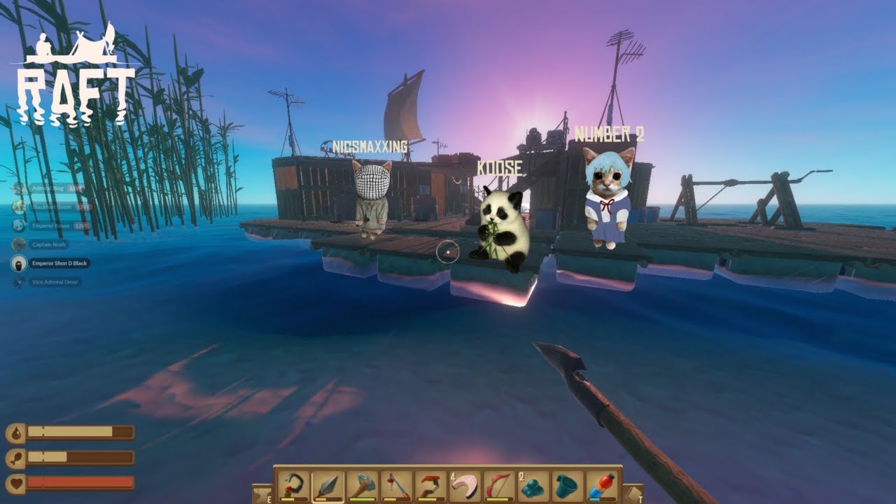 We're still rafting it