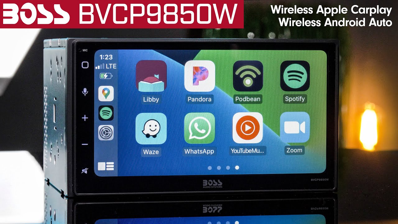 Boss BVCP9850W - Boss Audio's first Wireless Apple Carplay & Wireless Android Auto