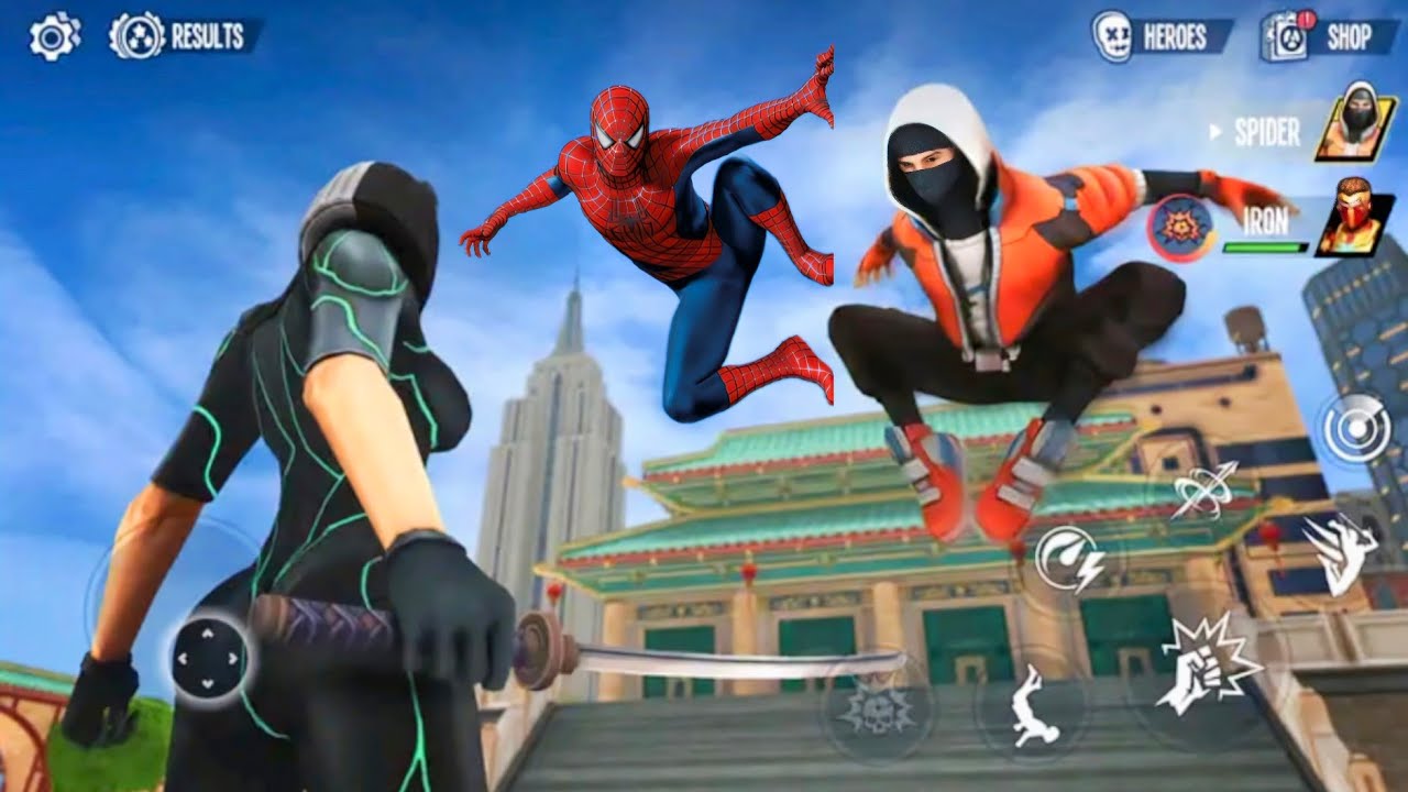 Spider Fighter 3 Action Game || Spider Man Fight Game #2 - Android Gameplay 