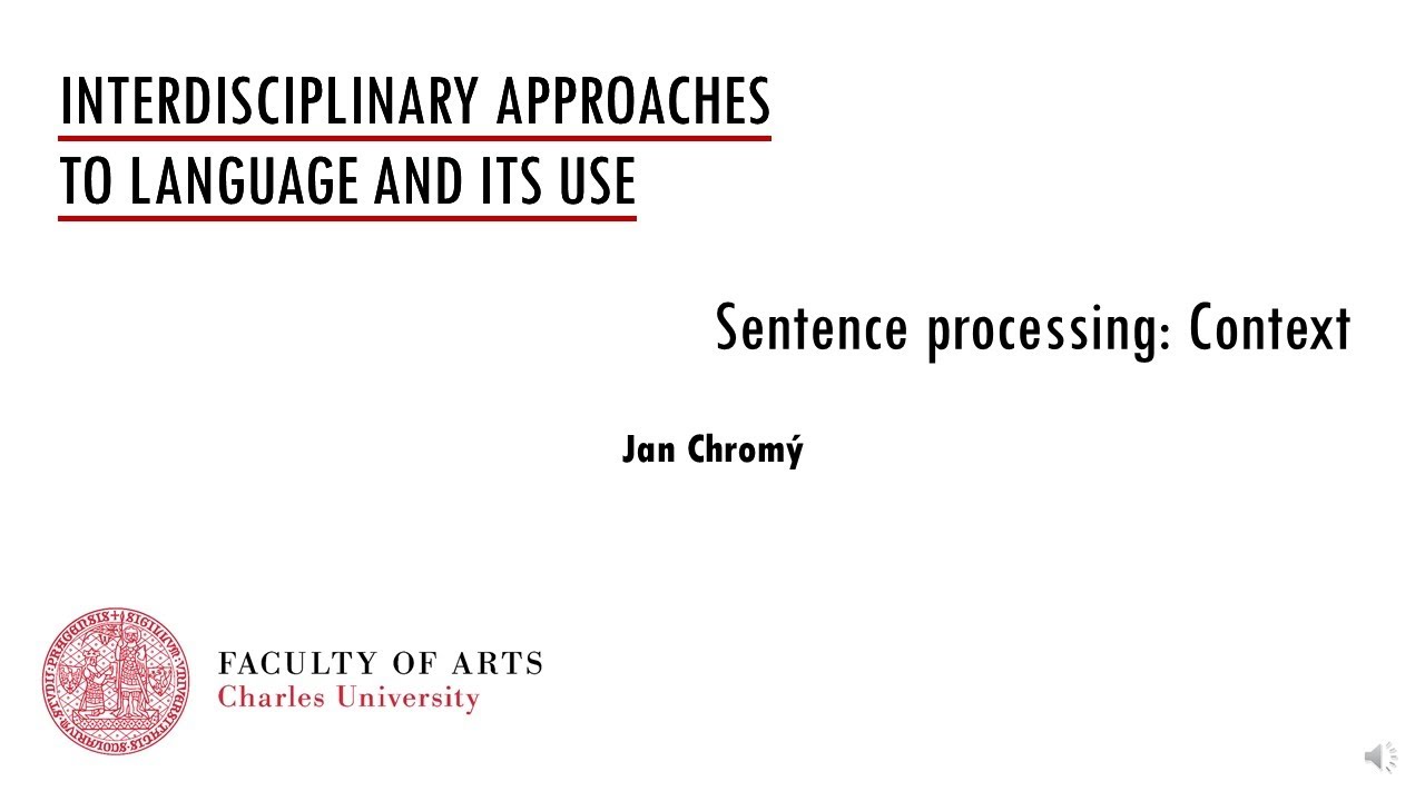 05i Sentence processing: Context