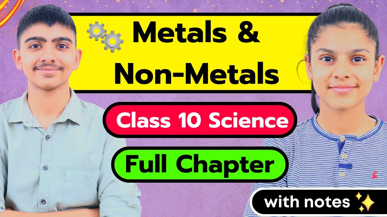Metals And Non-Metals Class 10 ONE SHOT important REACTIONS