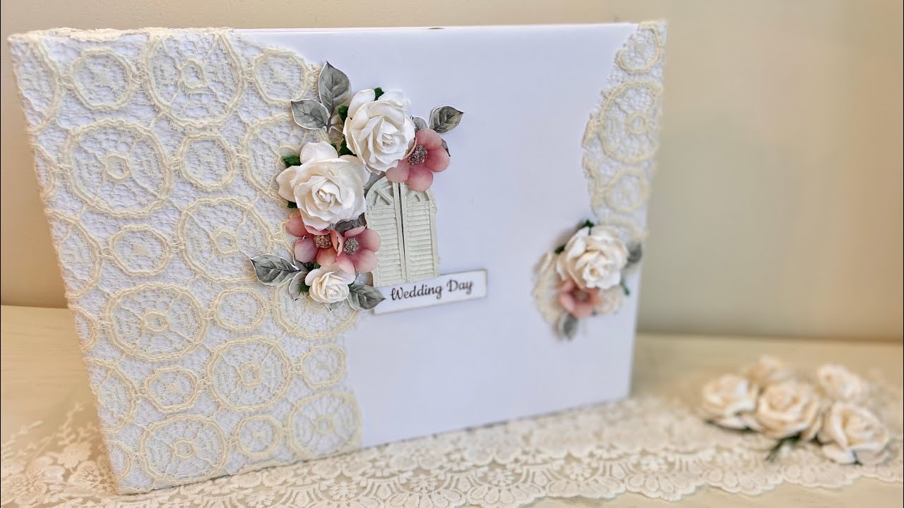 Wedding scrapbook album- How to make a scrapbook album - scrapbook album tutorial