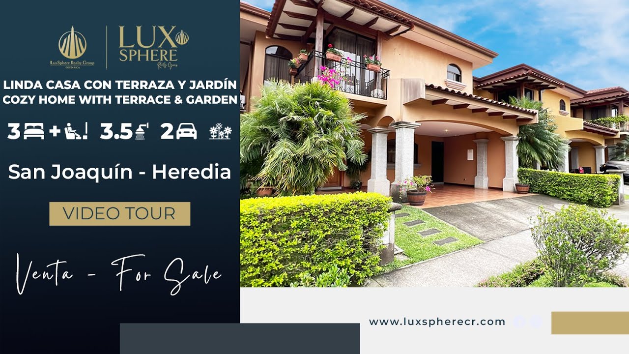 San Joaqu&iacute;n de Flores Heredia / Casa - House / $285k #bienesraices #realestate #luxsphere #costarica
