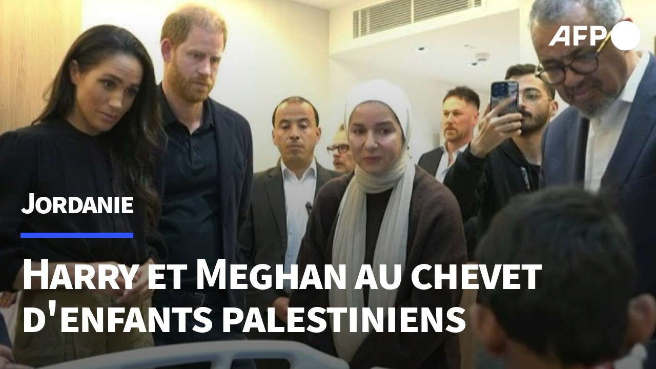 Harry et Meghan à la rencontre de jeunes Palestiniens | AFP