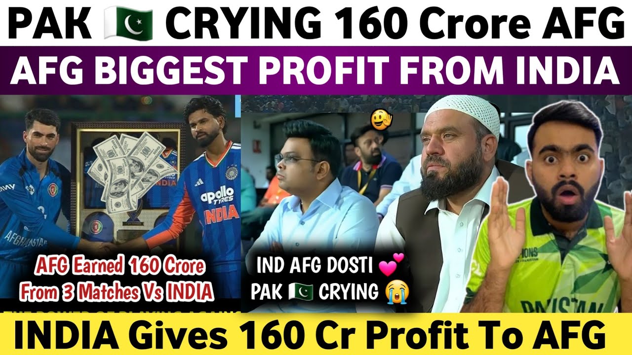 Pak Media Crying on Afghanistan Earned 160 Crore From Ind Vs Afg T20 Series | Ind Afg Friendship 💕 |