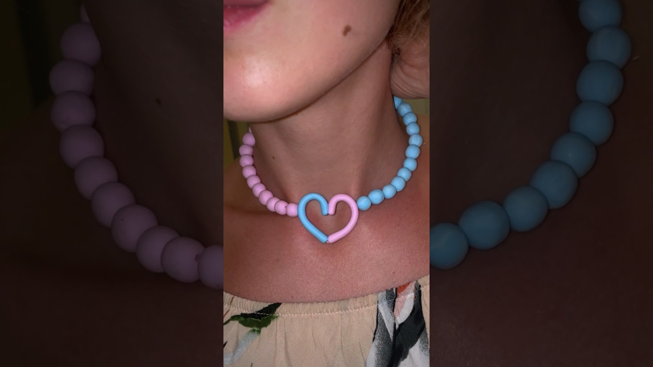 🎨 Unique Polymer Clay Necklace Made by Hand! #polymerClay #DIY #art #craft #necklace #handmade