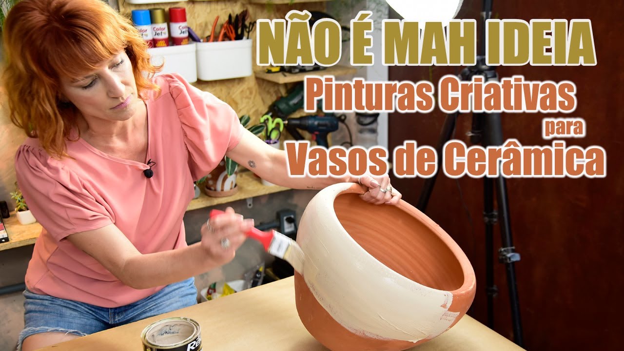 Pinturas Criativas para Vasos de Cerâmica