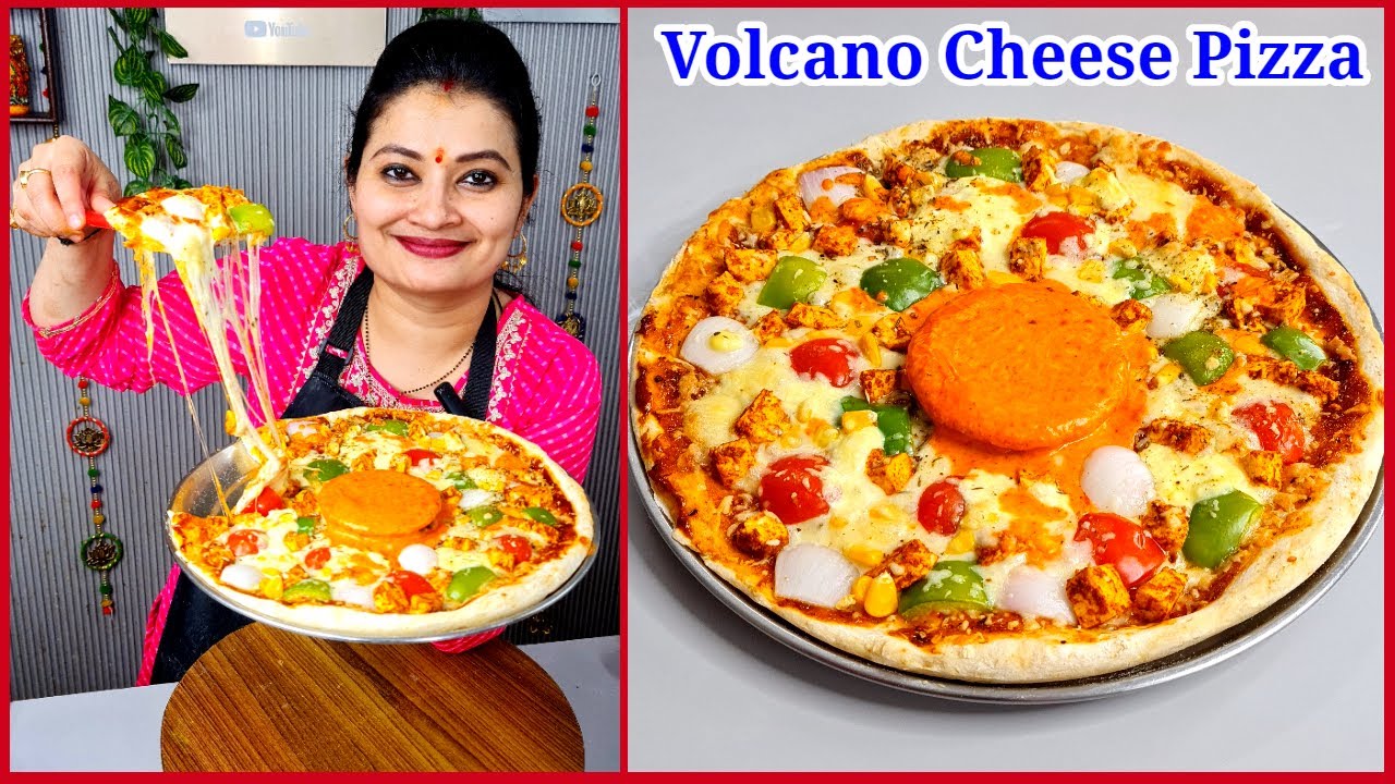 🍕Trending Volcano Cheese Paneer Pizza Recipe🍕 | Classy Bhava Kitchen |