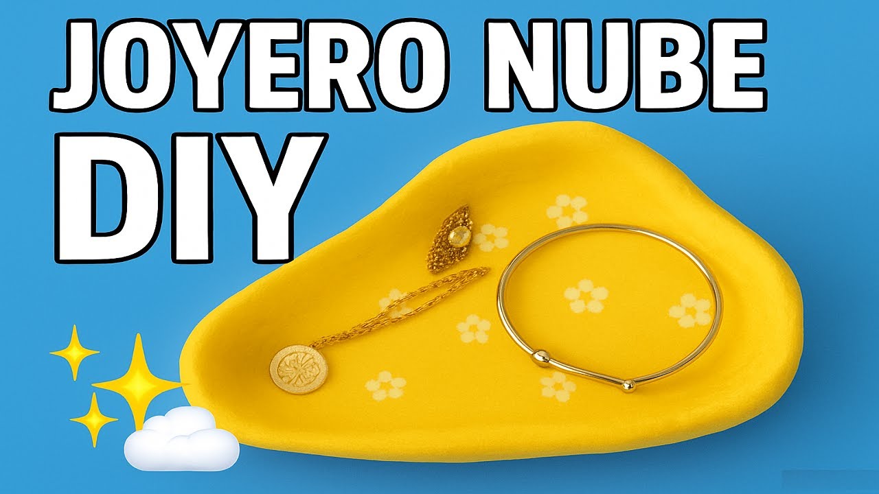 DIY joyero nube: idea fácil y bonita para tus joyas☁️✨
