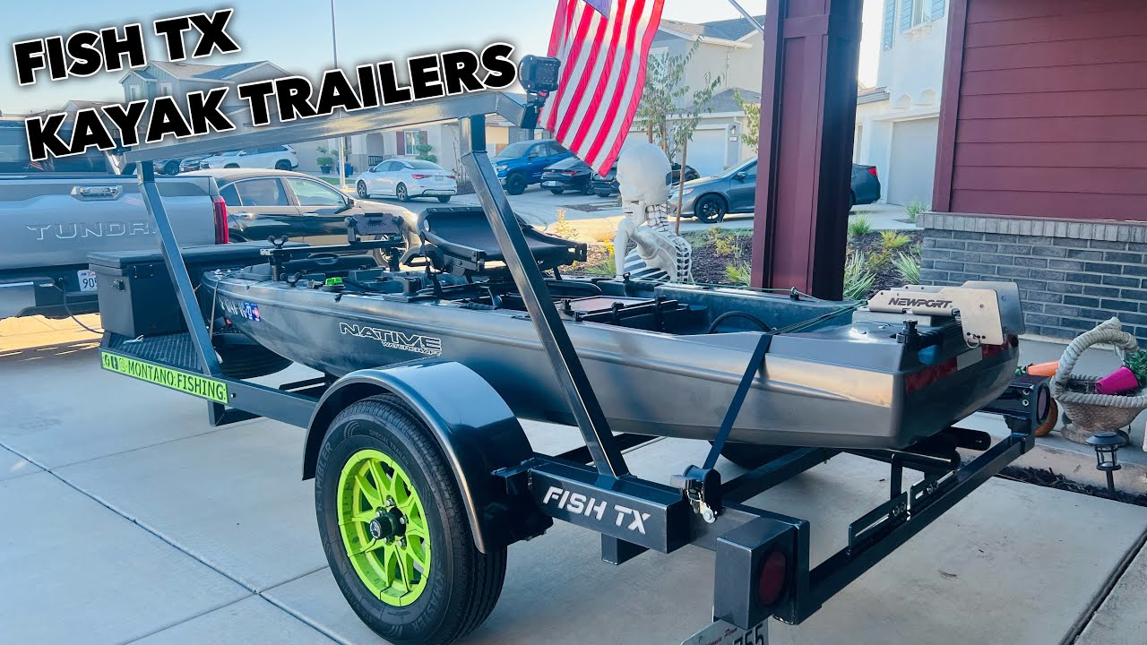 The ULTIMATE Bass Fishing Kayak Trailer | Fish TX Trailers