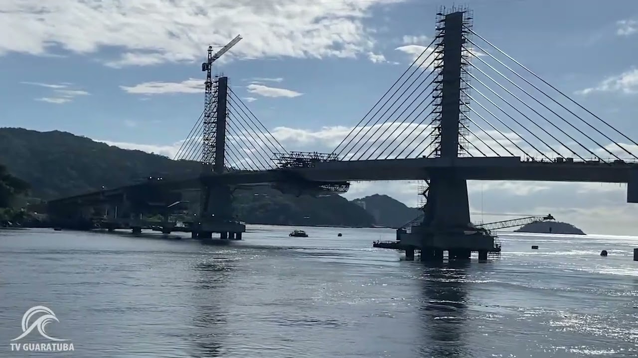 TV Guaratuba Reta final da obra da Ponte de Guaratuba - Imagens Rick Celestino e Gustavo Rocha