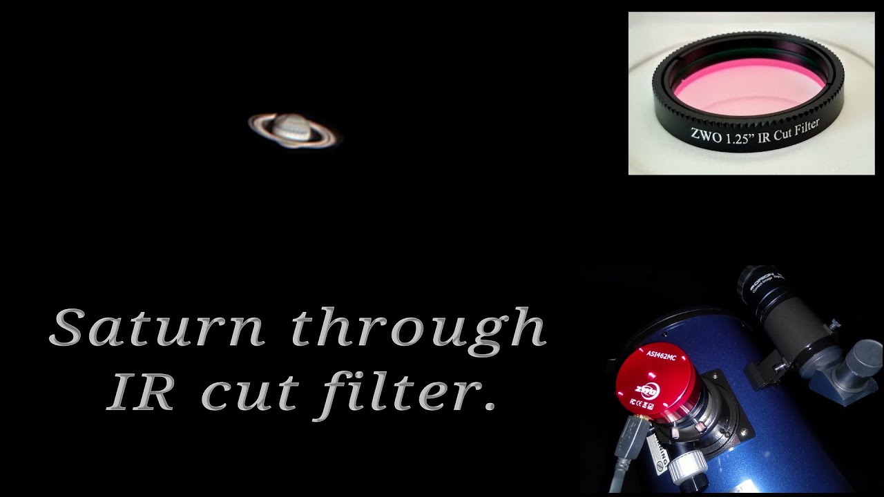 Saturn through IR cut filter | ZWO IR cut filter | Saturn imaging using ZWO ASI462MC | Saturn video