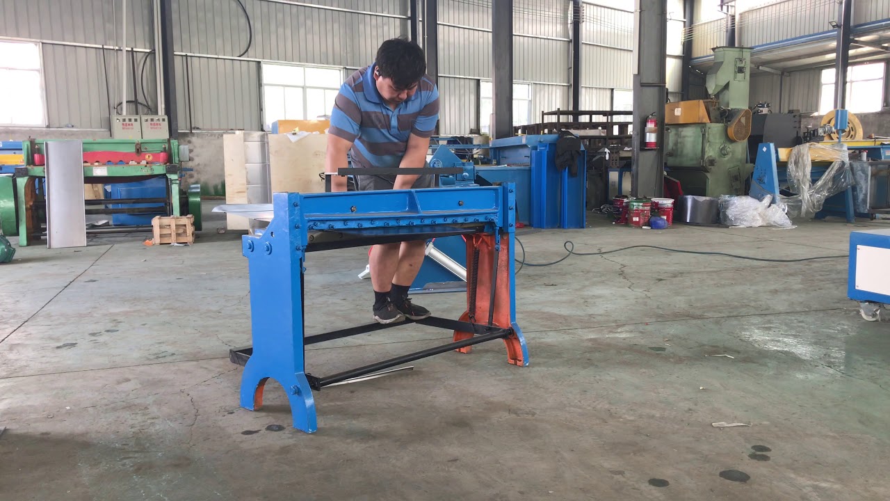 MYT foot guillotine shearing machine / manual sheet metal cutting machine