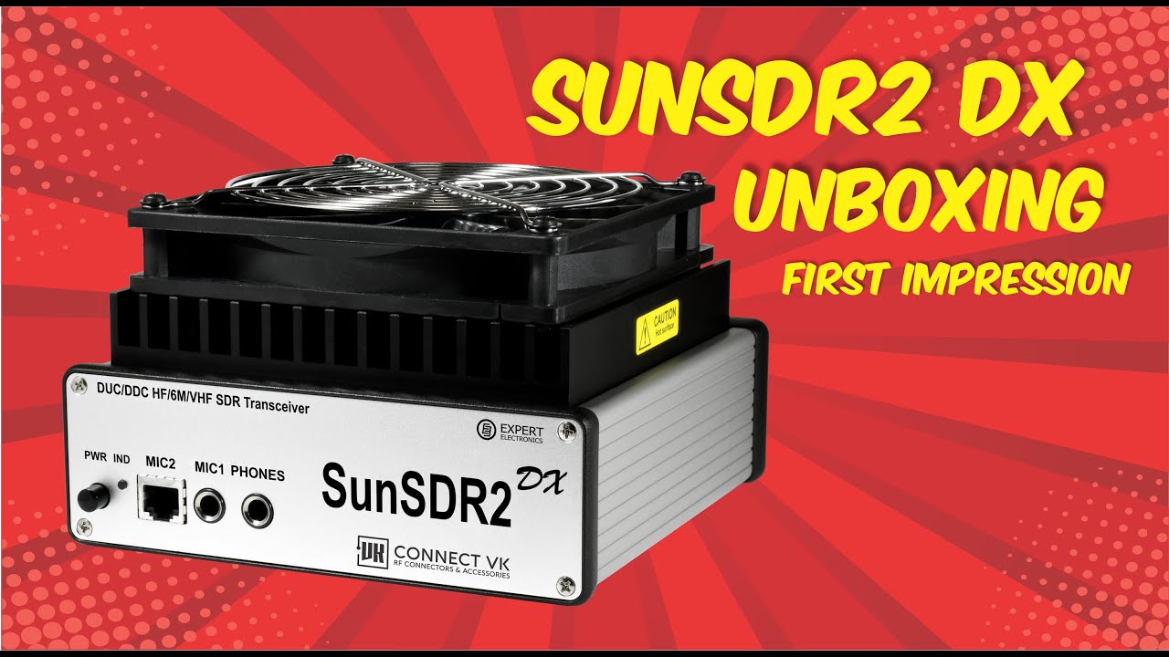 sunsdr2 dx unboxing and pc connection