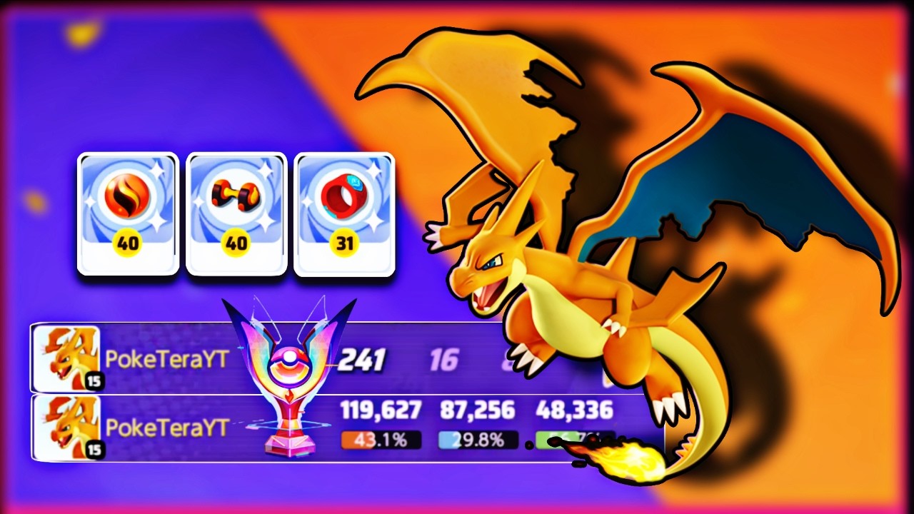 Mega Charizard Y is Still Broken to Dominate Master Rank in Pokémon Unite || PokeTeraYT
