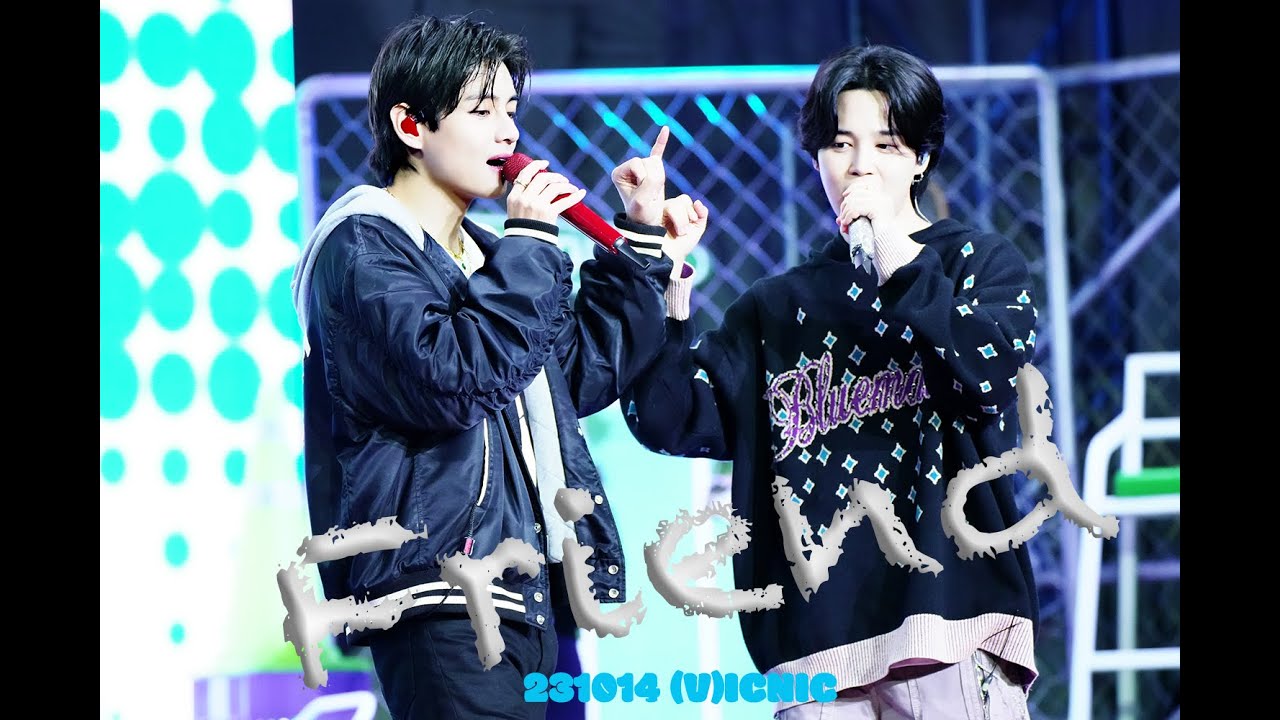 2301014 뷔크닉 팬미팅 친구 무대 (지민이와 함께) #뷔 #태형 #v #지민 #jimin #방탄소년단 #bts