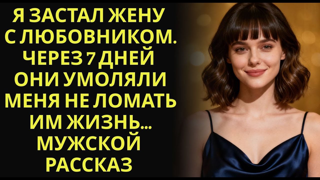 Я застал жену с любовником  Через 7 дней они умоляли меня не ломать им жизнь… Мужской рассказ