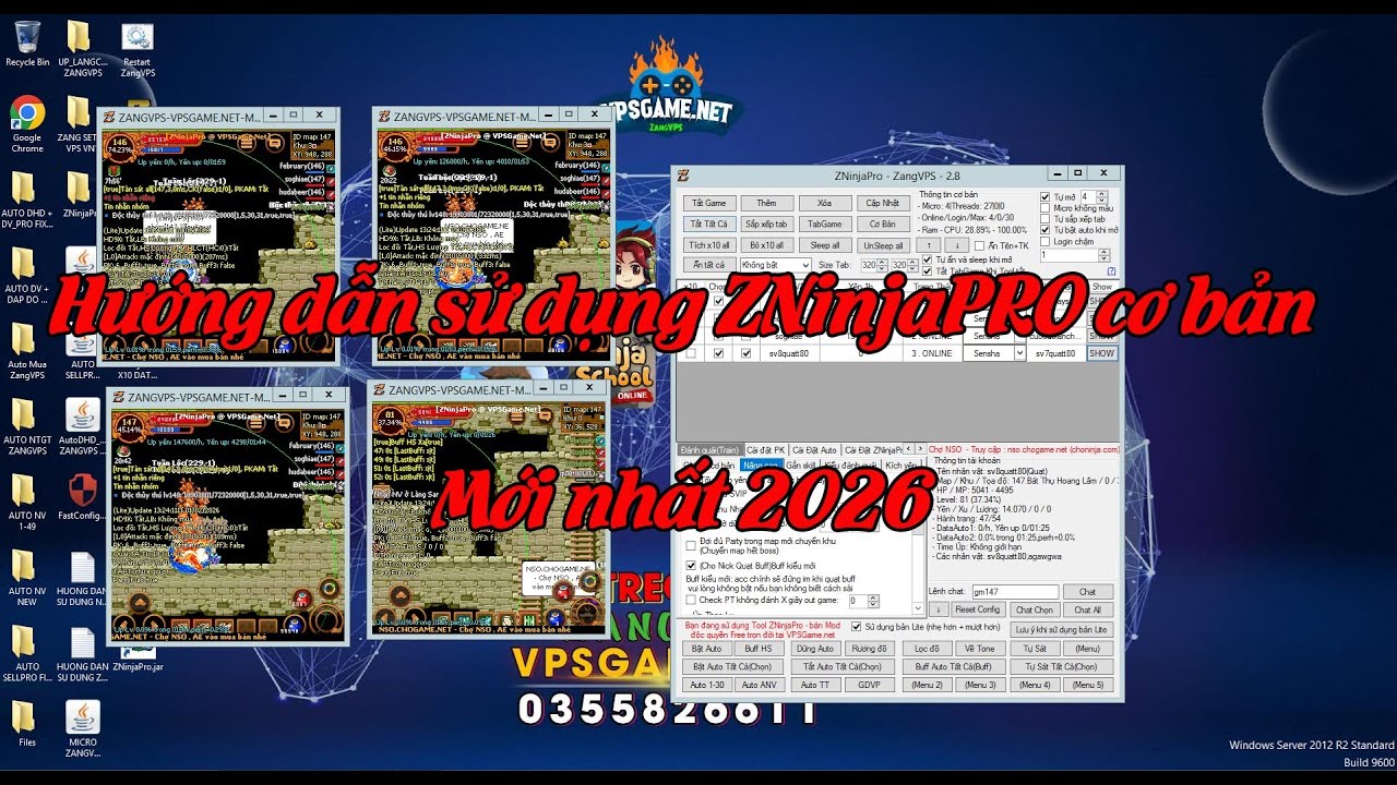 HƯỚNG DẪN SỬ DỤNG ZNinjaPro CƠ BẢN , MENU MỚI 2026