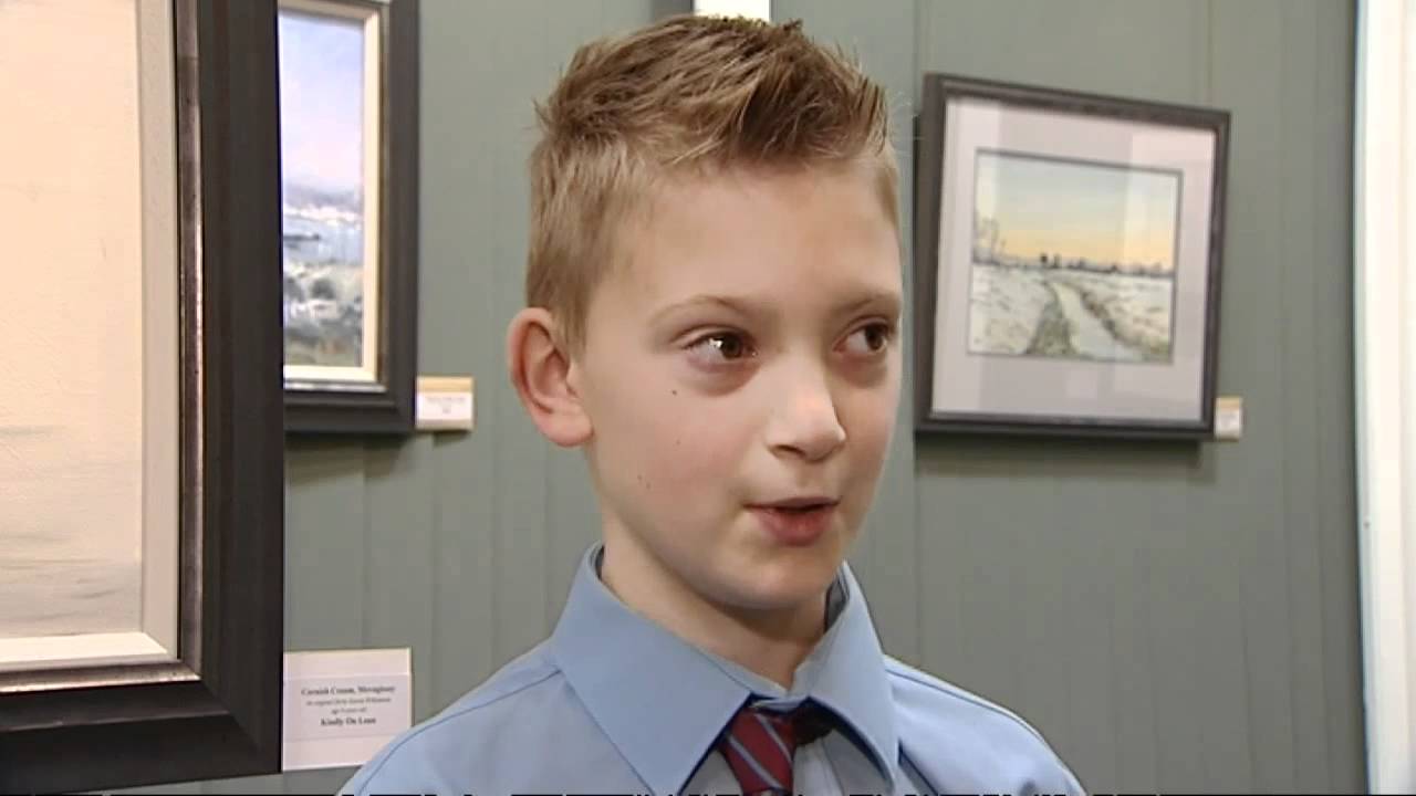 CHILD ART PRODIGY: He is just nine years old!