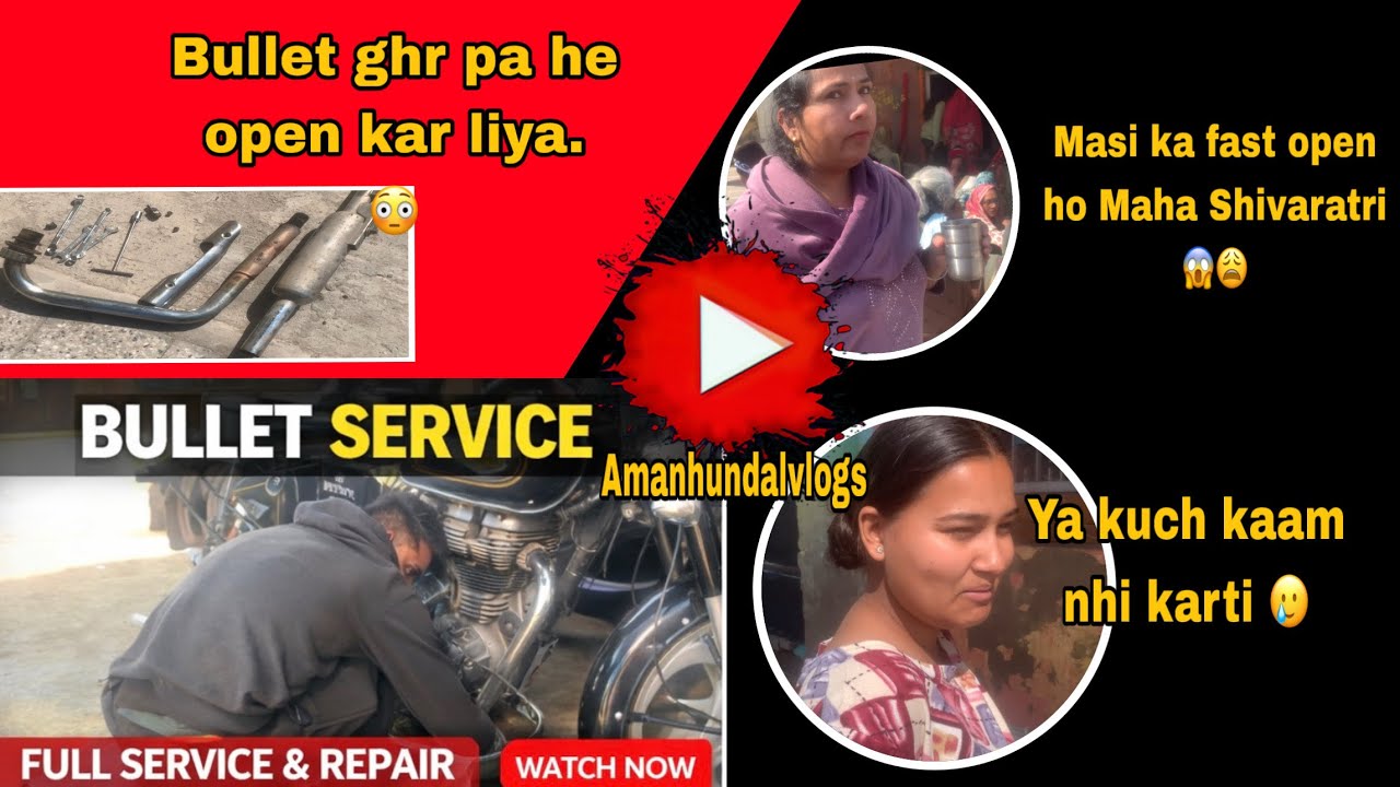  Full Day Vlog 🏍️🔱 | Bullet Service + Maha Shivratri Celebration