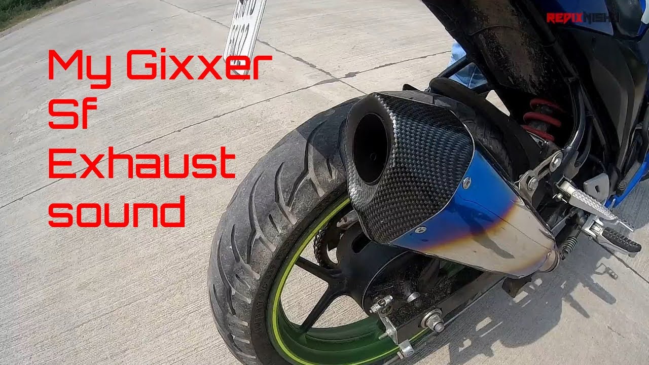 My Gixxer sf loudest Exhaust Sound -Redix