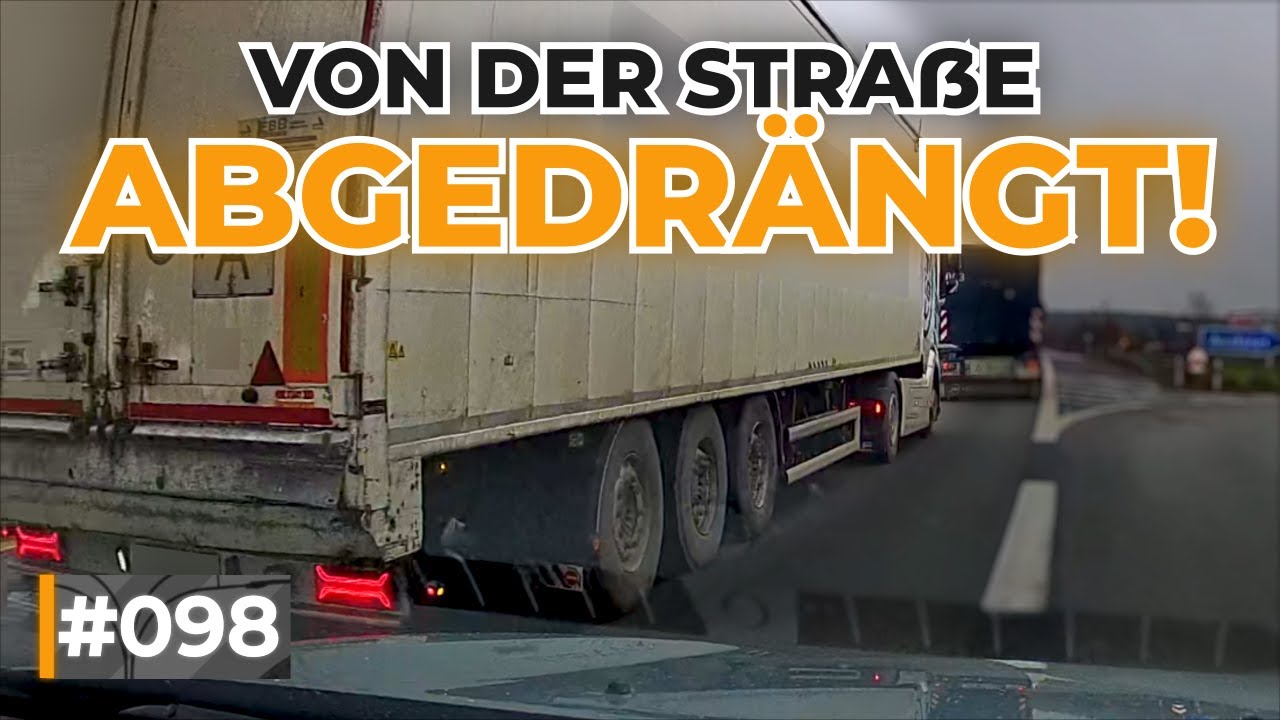 Verwirrte Autofahrer, Rückwärts zurück auf die Autobahn und Reifenplatzer | #GERMAN #DASHCAM | #098