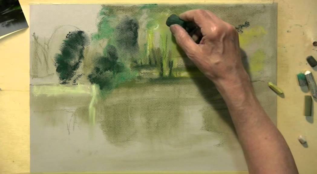 Landschaften in Pastell mit Hermann Hoormann - Uferlandschaft