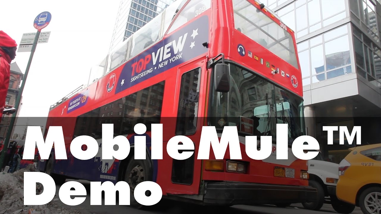 Mobile DVR with Live Video and GPS MobileMule&trade; Demonstration - Top View Sightseeing NYC