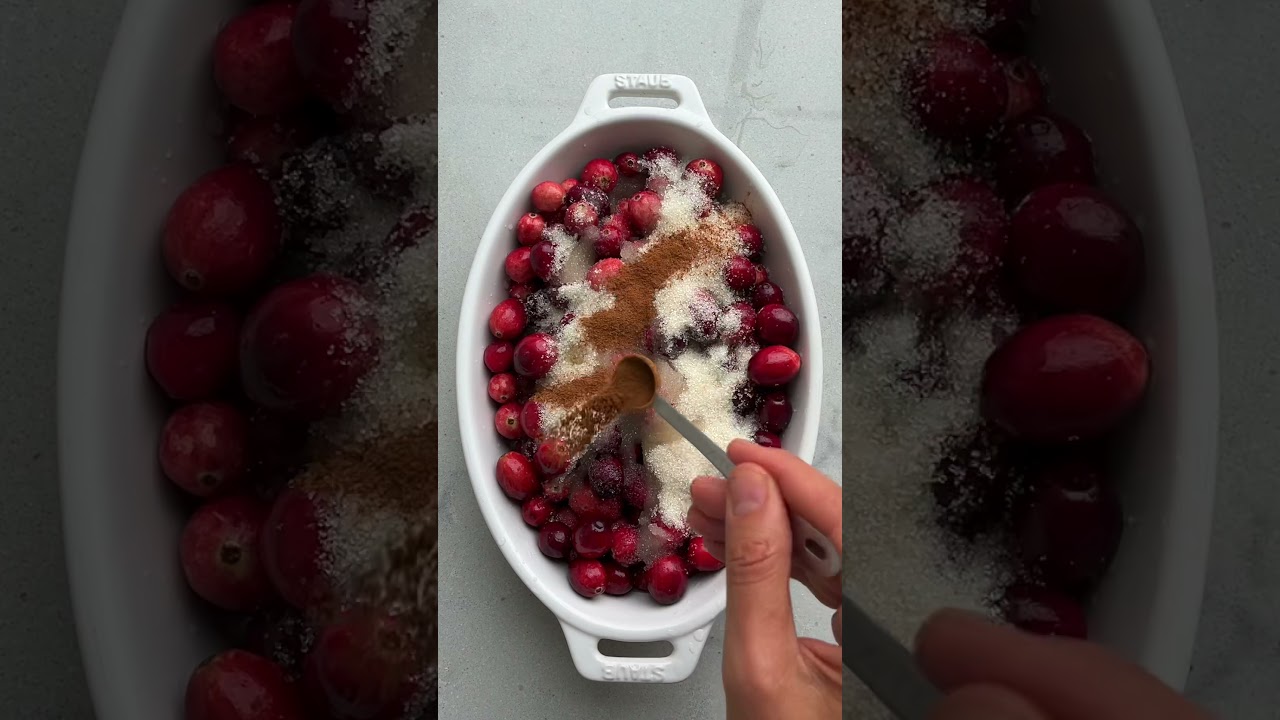 Here&rsquo;s a thanksgiving recipe you can make ahead - baked cranberry sauce! | Feel Good Foodie