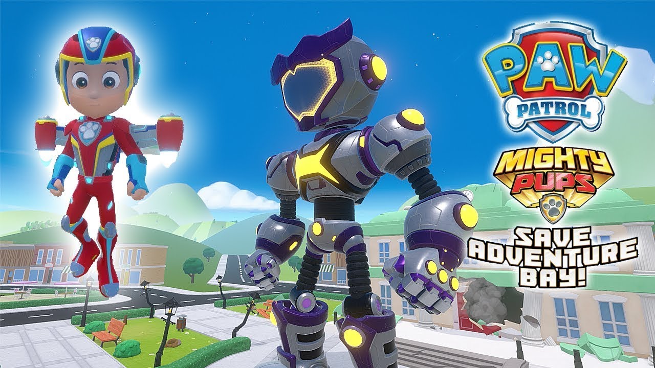Щенячий патруль: Могучие щенки спасают Бухту приключений — RUNAWAY ROBOT, прохождение 100%