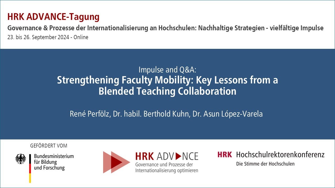 Impulse and Q&A „Strengthening Faculty Mobility: Key Lessons from a Blended Teaching Collaboration“