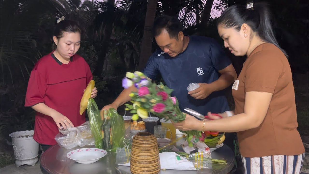 Cúng Xin Phép Động Thổ Làm Lại Nền Nhà Mới-Bé Vy Lần Đầu Bún Riêu Rạm Đãi Cả Nhà Ai Cũng Khen |Atml