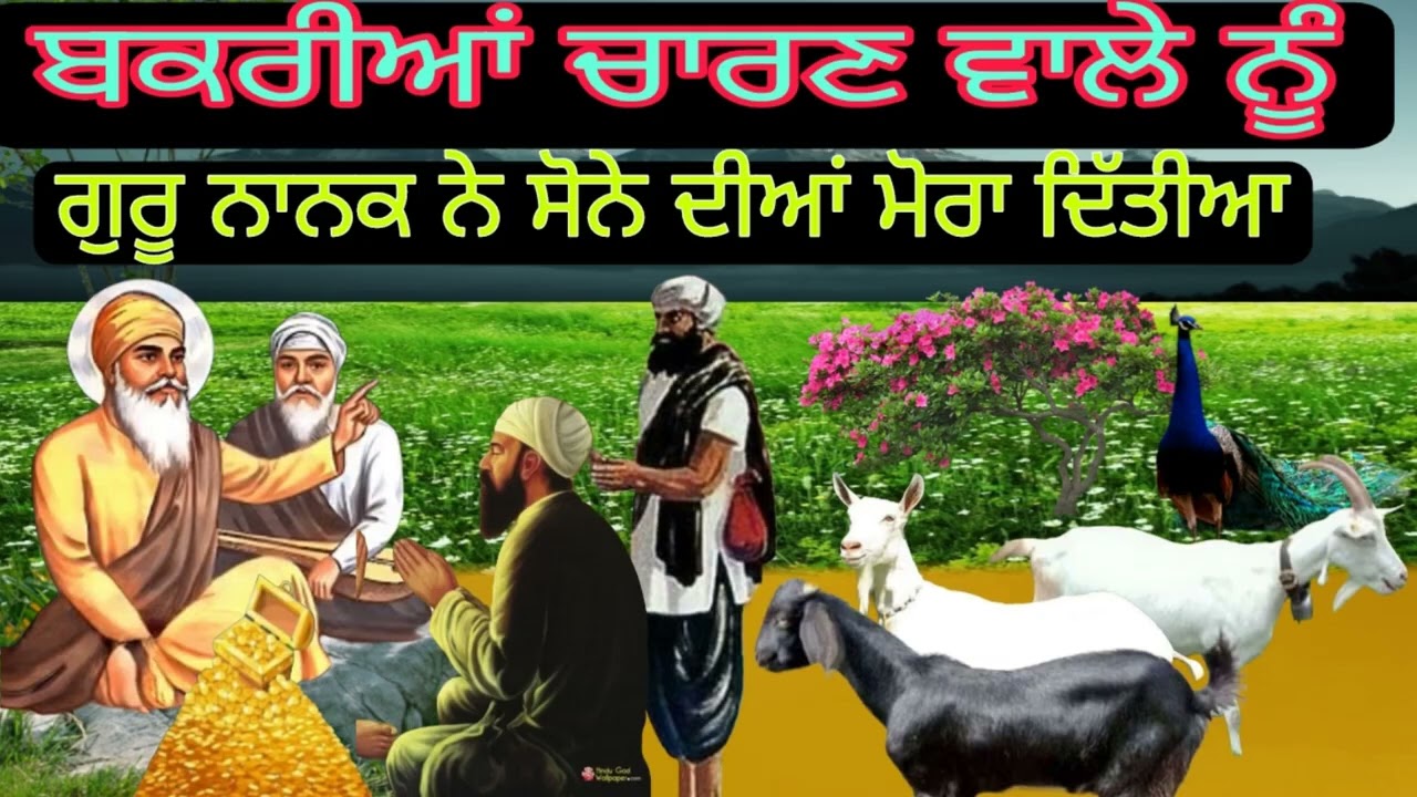 ਬੱਕਰੀਆਂ ਚਾਰਣ ਵਾਲੇ ਨੂੰ ਗੁਰੂ ਨਾਨਕ ਜੀ ਨੇ ਸੋਨੇ ਦੀਆ ਮੋਹਰਾ ਦਿੱਤੀਆ ਸਿੱਖ ਨੂੰ ਬਣਾਇਆ ਰਾਜਾ