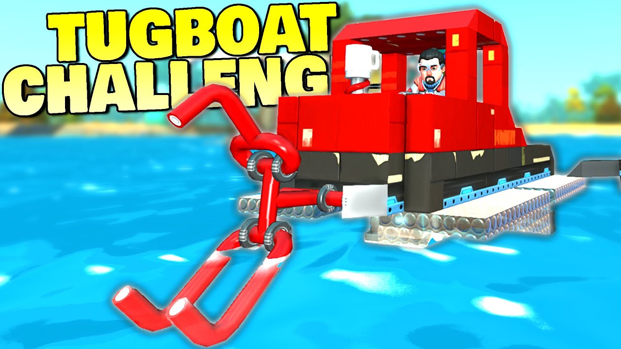 When Your Tugboat is Secretly Just a Tow Truck in Water... - Scrap Mechanic Multiplayer Monday
