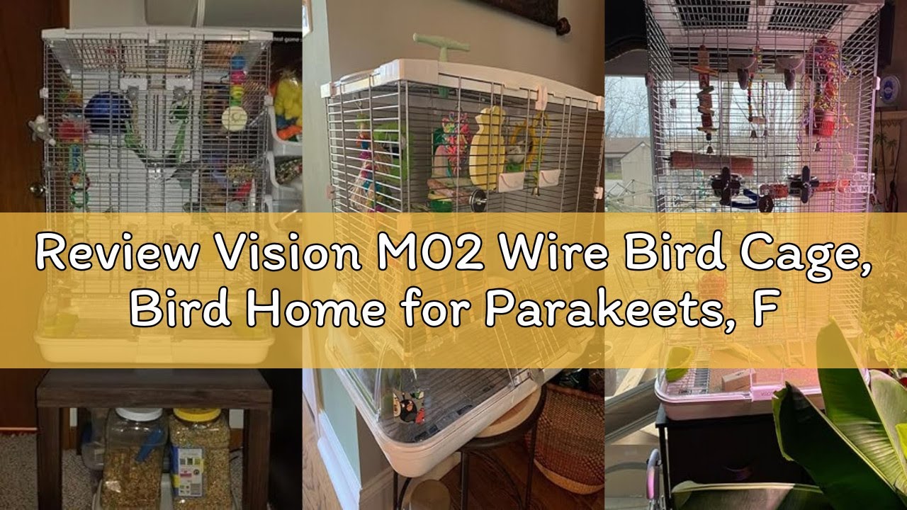 Review Vision M02 Wire Bird Cage, Bird Home for Parakeets, Finches and Canaries, Tall Medium