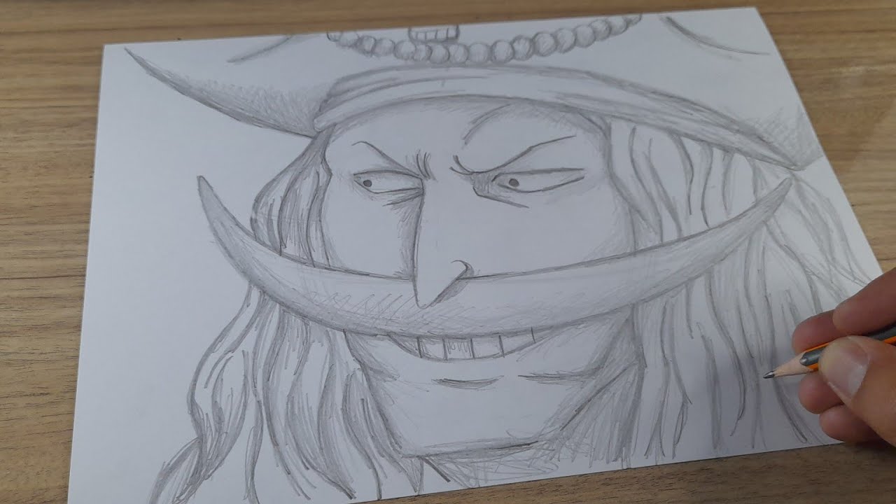 COMO DESENHAR O BARBA BRANCA || ANIME ONE PIECE