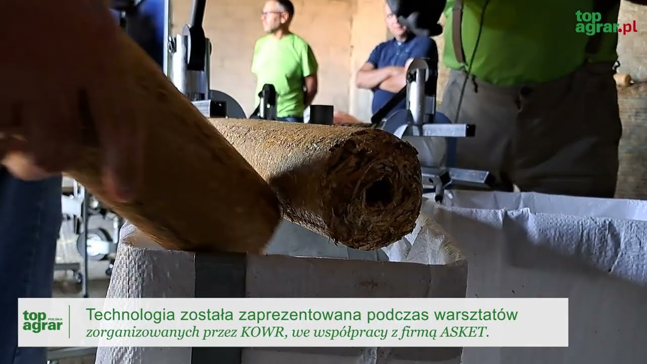 Produkcja brykietu ze słomy w gospodarstwie. Ile kosztuje brykieciarka i jaką ma wydajność? (FILM!)