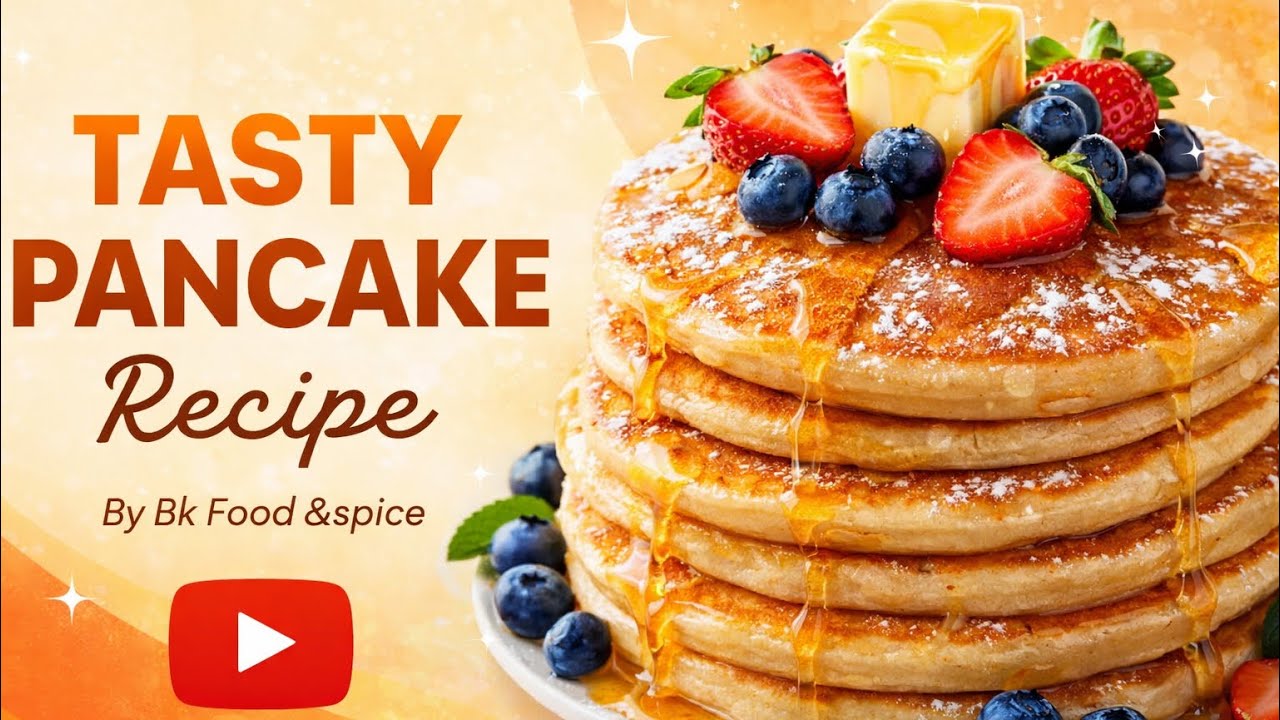 Soft & Fluffy Pancakes | Quick 10 Min Breakfast