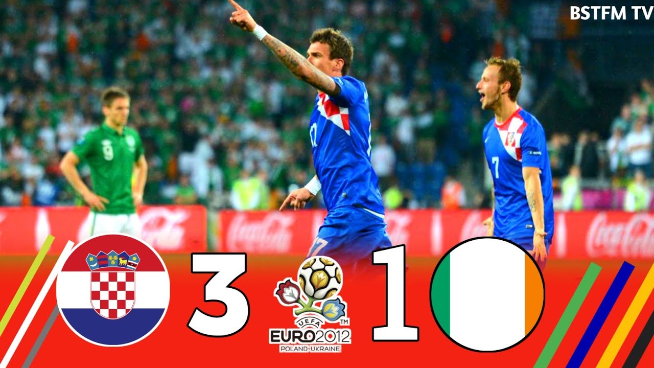 Croatia 3 × 1 Ireland ( Madzukic Show) Euro 2012 Extended Highlight & Goal HD