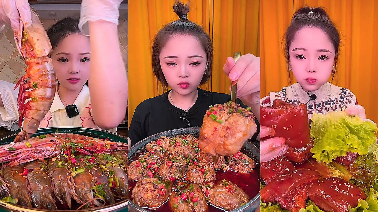 Real Mukbang :) spicy Pork Bellly Soothing Sounds While Enjoying Delicious 먹방 모음이 팅쇼 리얼 사운드 #1638