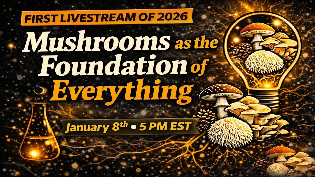 First Livestream of 2026 | Mushrooms as the Foundation of Everything | Jan 8th, 5 PM EST