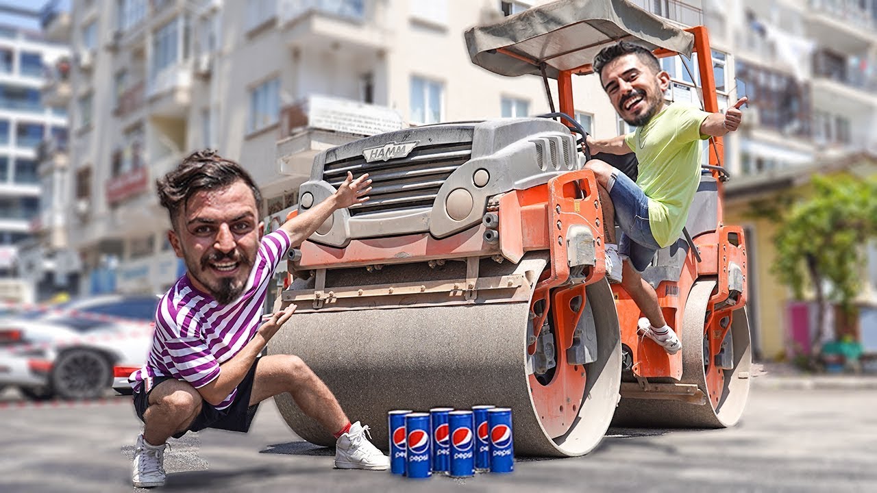 SİLİNDİR ile HER ŞEYİ EZMEK!! (İŞ MAKİNELERİ)