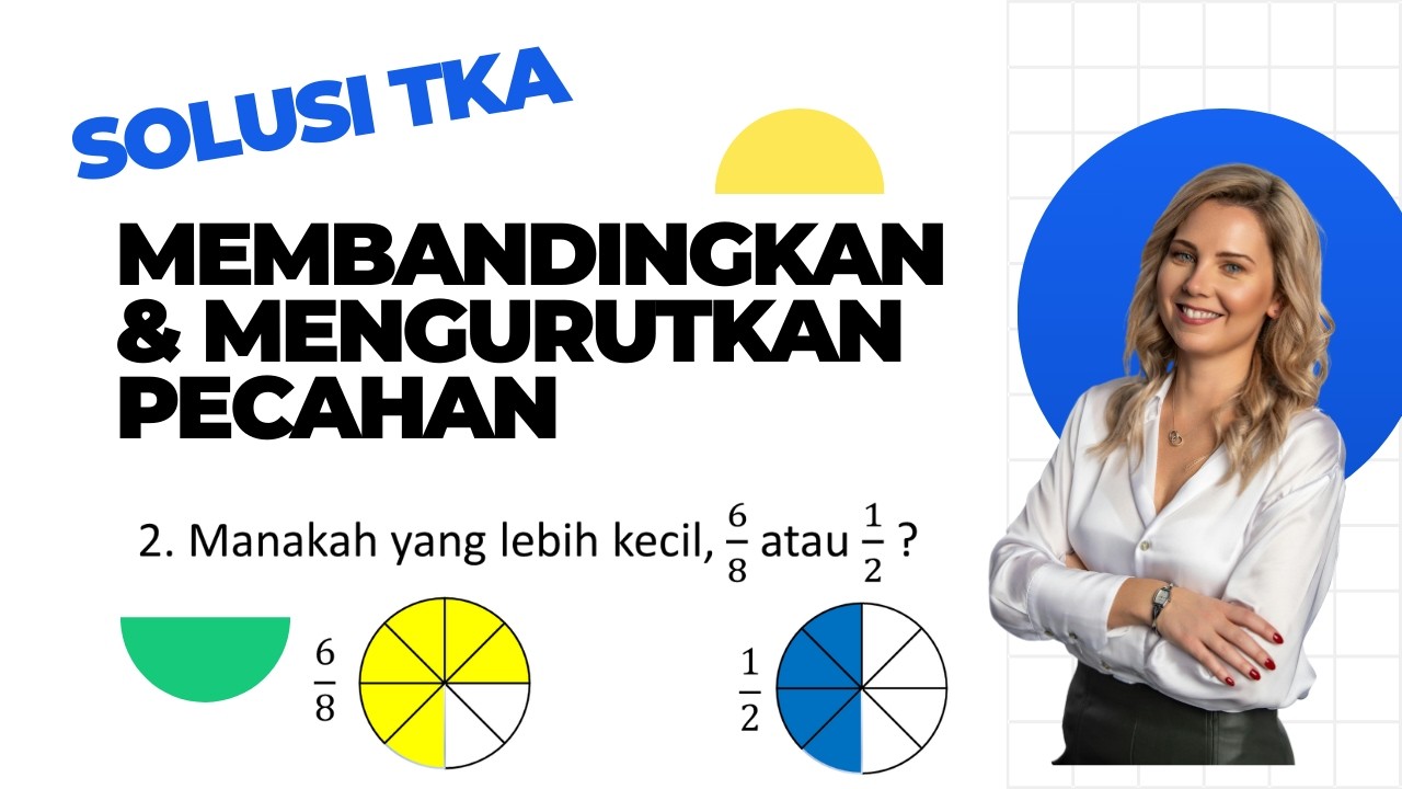 Cara Cepat Membandingkan & Mengurutkan Pecahan | Persiapan TKA Kelas 6 SD/MI