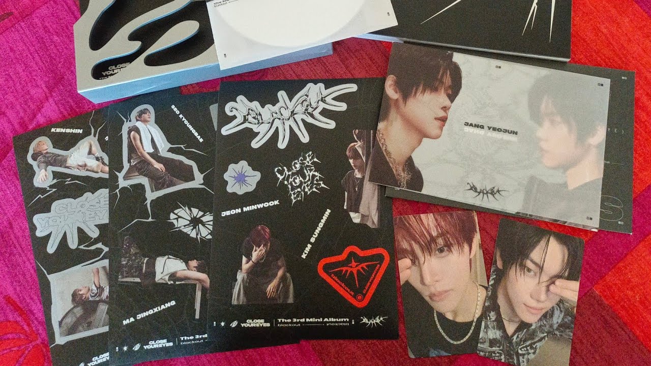 [UNBOXING] CLOSE YOUR EYES - Black out (3rd mini album 2025)