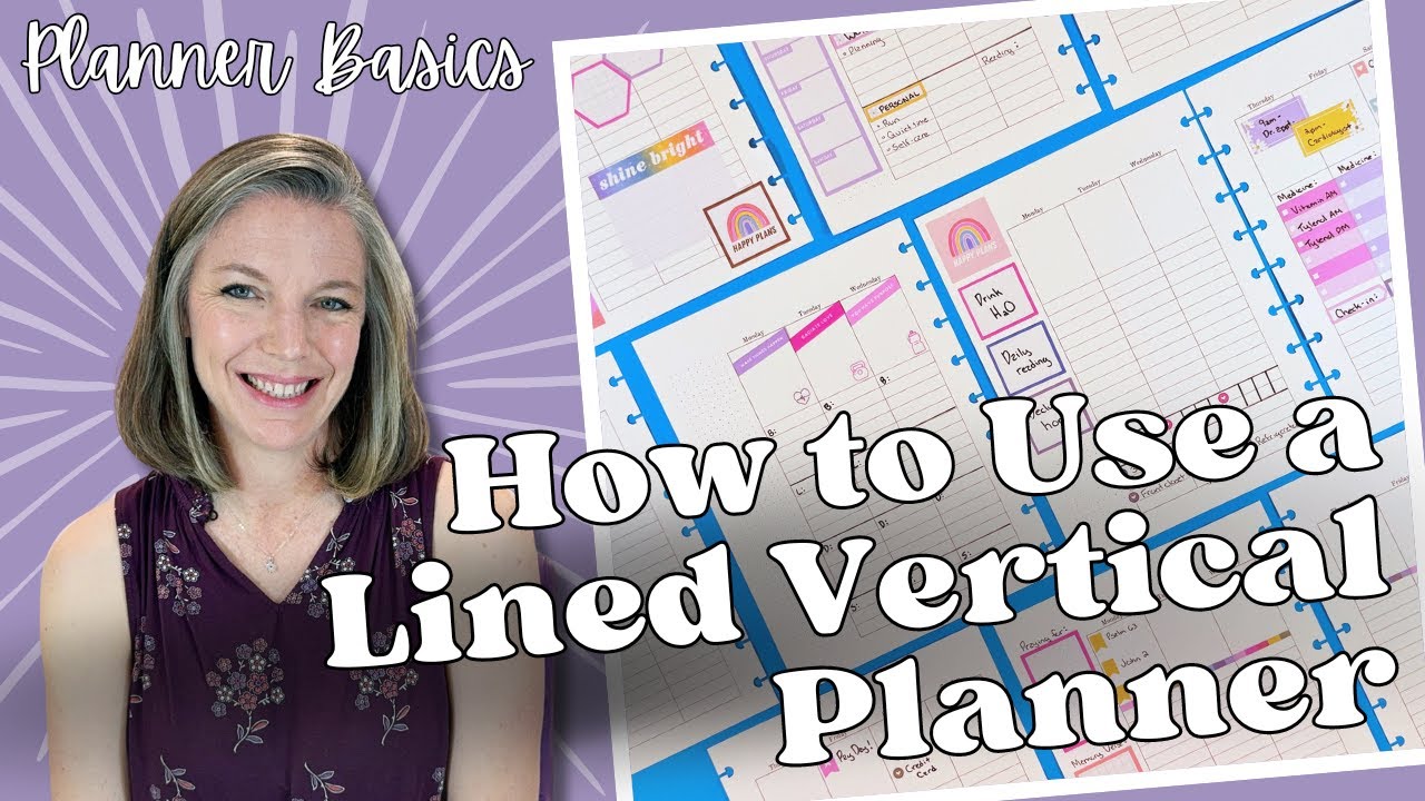 How to Use a Lined Vertical Planner || Planner Basics || Tips & Tricks