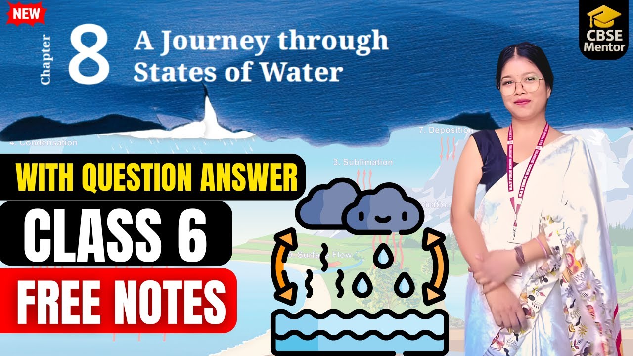 Class 6 Science Chapter 8 | A Journey Through States of Water  Chapter Explanation | Khushboo Mam