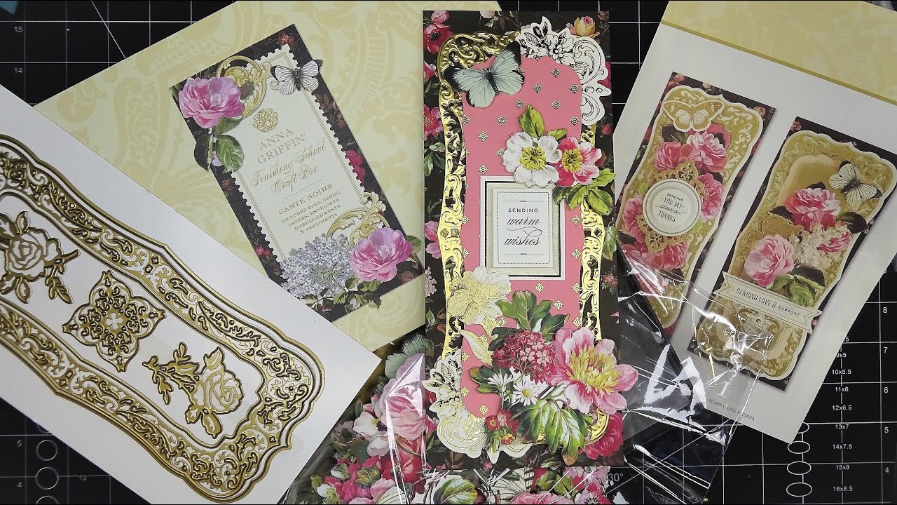Anna Griffin Carte Noire Slimline Finishing School Review Tutorial! Just Lovely!