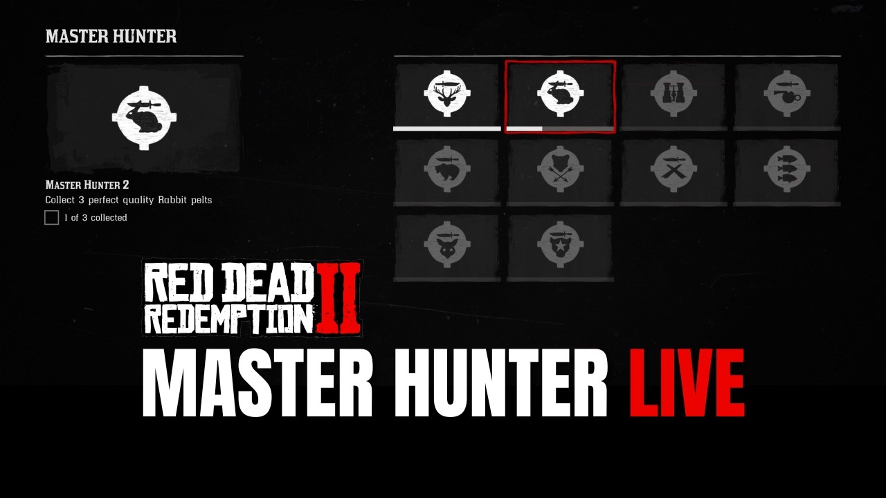 RDR2: Master Hunter Challenges | LIVE | #rdr2 #reddeadredemption #arthurmorgan #gaming #ps5
